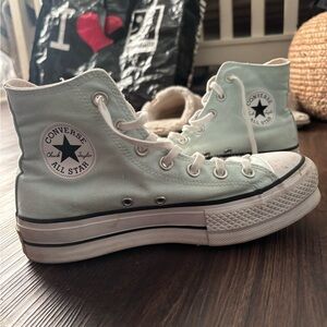 Converse Women's High-Top Sneakers - Light Blue